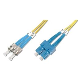 cavo fibra ottica st a sc monomode duplex 9/125 mt.3 (al-9stsc-03i)