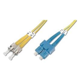 cavo fibra ottica st a sc monomode duplex 9/125 mt.2 (al-9stsc-02i)