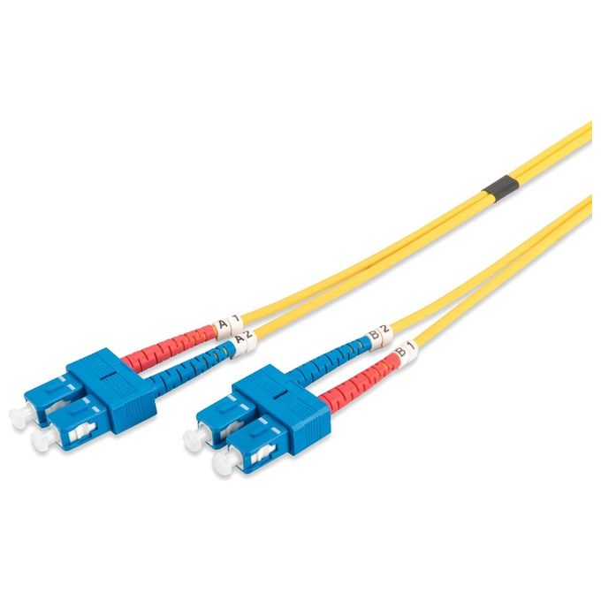 Digitus cavo fibra ottica sc a sc monomode duplex 9/125 mt.1(al-9scsc-01i)