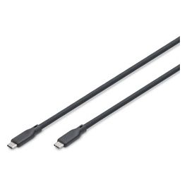 Cavo Guaina Silicone Usb-C / Usb-C 0.5mt Usb 3.2 Gen2 10G 4K 100W Nero