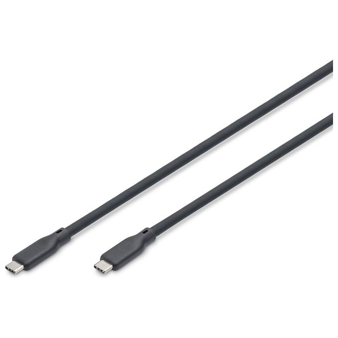 Digitus Cavo Guaina Silicone Usb-C - Usb-C 2mt Usb 4.0 Gen2 20G 240W 8K Nero