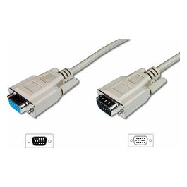 cavo prolunga monitor vga schermato 15 poli maschio/femmina mt.1.8 (ak 322 2m)