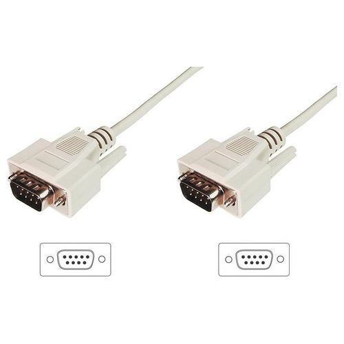 Digitus cavo prolunga seriale rs232 pin-to-pin (modem cable) 9 poli maschio/maschio mt.2 (ak 129 2m)