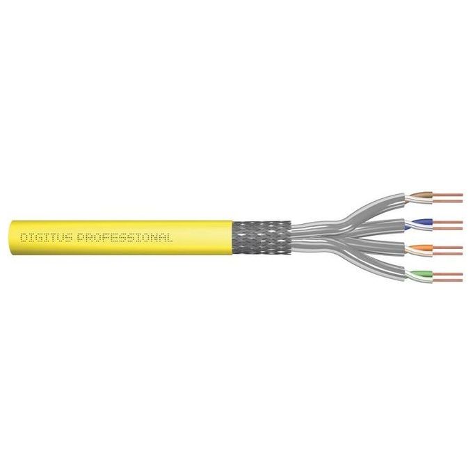 Digitus Cavo di Rete Cat 7a S/ftp Solido da Installazione Simplex Matassa 100mt Classe Cpr: Dca