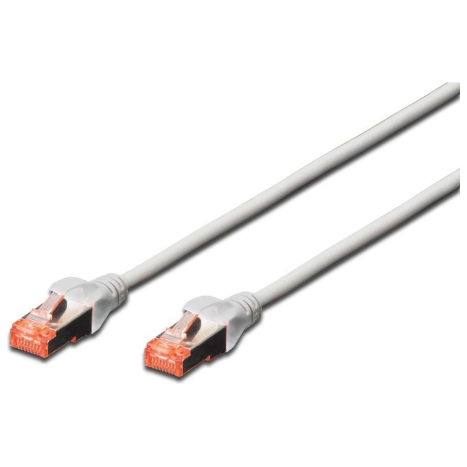 Image of Digitus cavo rete s-ftp cat.6 doppia schermatura ls0h colore grigio mt. 10