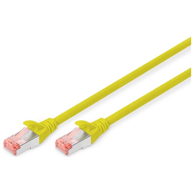 Image of Digitus cavo rete s-ftp cat.6 doppia schermatura ls0h colore giallo mt. 10