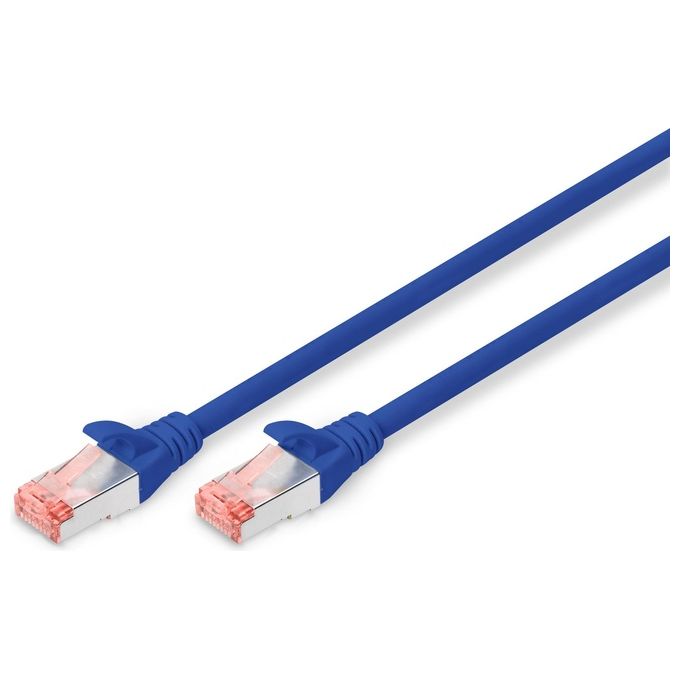 Image of Digitus cavo rete s-ftp cat.6 doppia schermatura ls0h colore blu mt. 10