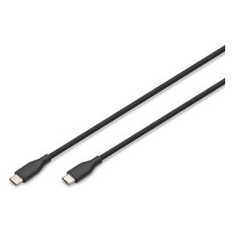 Cavo Ricarica Guaina Silicone Usb-C / Usb-C 1mt Usb 2.0 60W Nero