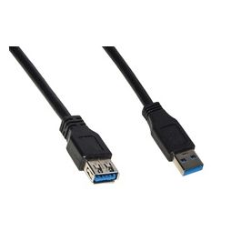 Digitus Cavo Usb 3.0 Connettori A-A M-F in Prolunga Rame 1,8mt Nero