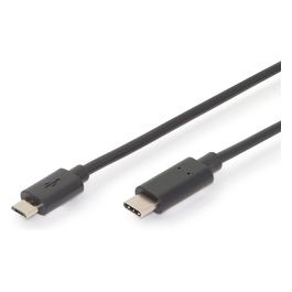 cavo usb connettori micro "b" - "c" maschio/maschio mt 3