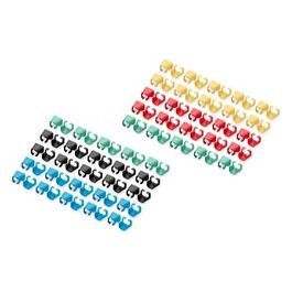 Digitus Confezione 100 Pezzi Clip Colorate per Cavi di Rete