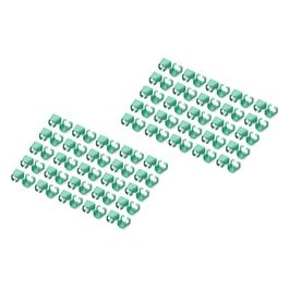Digitus Confezione 100 Pezzi Clip Colorate per Cavi di Rete Verde