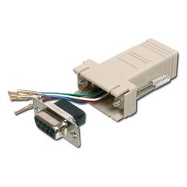 connettore modulare 9 poli femmina - 8 poli rj45 (at-23067)