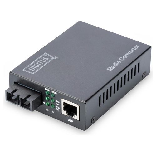 Digitus Convertitore Media Gigabit Ethernet 1000 Mbit/s 1310 nm Modalita' Singola Nero