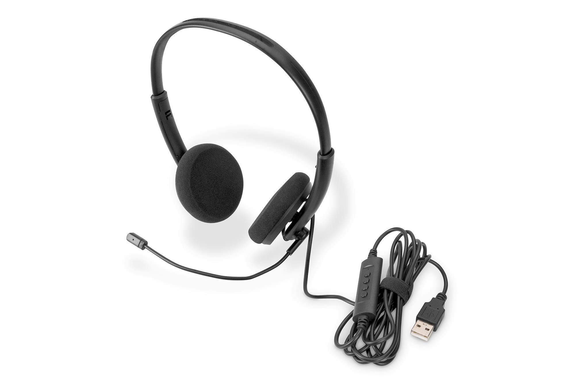 Digitus Cuffie per Ufficio On Ear con Riduzione cel Rumore | Yeppon