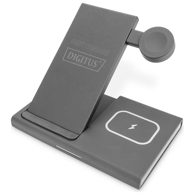 Digitus DA10084 Stazione di Ricarica 3 in 1 Pieghevole Wireless