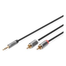 Digitus DB510330030S Cavo Adattatore Audio da 3.5mm Jack a Cinch Rca 3mt