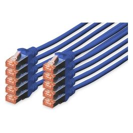 DK-1644-010-B-10 Cavo di Rete 1mt Cat6 S/FTP S-STP Blu