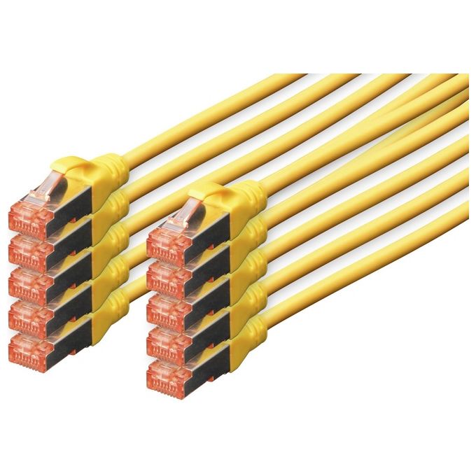 Digitus DK-1644-050-Y-10 Cavo di Rete 5mt Cat6 S-FTP S-STP Giallo