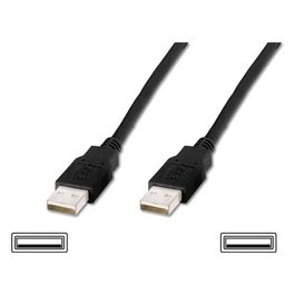 Digitus DK-300101-018-S Cavo Usb 1,8mt 2.0 Usb A Nero