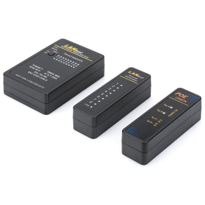 Digitus DN-14001-1 Tester per Cavo di Rete Nero