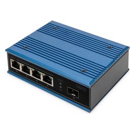 DN651131 Switch Poe di Rete Fast Ethernet a 4 Porte Industriale Non Gestito 1 Collegamento Sfp