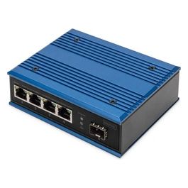 Digitus DN651134 Switch di Rete Gigabit Ethernet a 4 Porte Industriale Non Gestito 1 Uplink Sfp