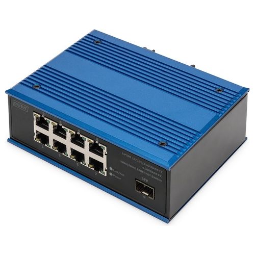 Digitus DN651136 Switch di Rete Gigabit Ethernet a 8 Porte Industriale Non Gestito 1 Collegamento Sfp