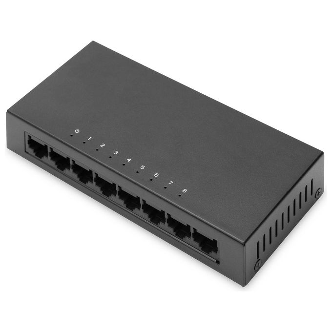 Digitus DN80069 Switch a 8 Porte 10-100 Mbps Fast Ethernet Non Gestito