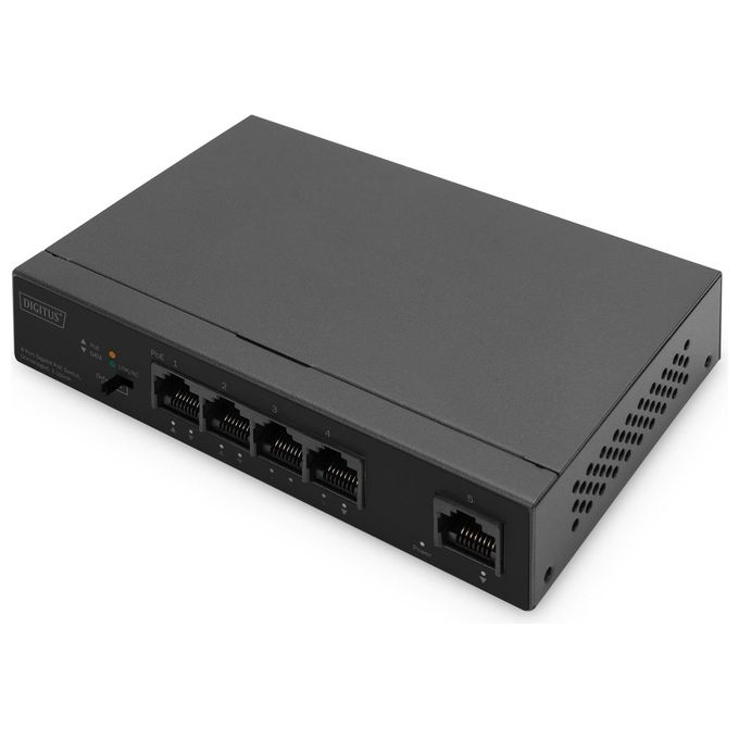 Digitus DN953301 Switch 4 Porte Gigabit Poe Unmanaged 1 Uplink