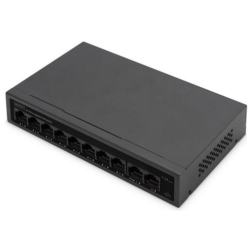 Digitus DN95357 Switch di Rete Gigabit Ethernet Poe a 10 Porte