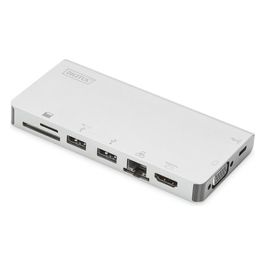 Digitus Docking Station 8 Porte Hdmi/Vga/2xUsb-C/3xUsb 3.0 Rj45 Lettore Card Connettore Usb Tipo C