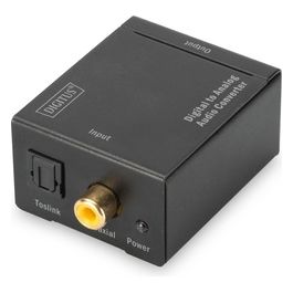 Digitus DS-40133 Convertitore Audio Digitale Toslink-Coassiale a Analogico Rca