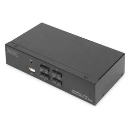 Digitus DS12880 Switch Kvm 4 Porte 4K 1 Schermo Hdmi Usb