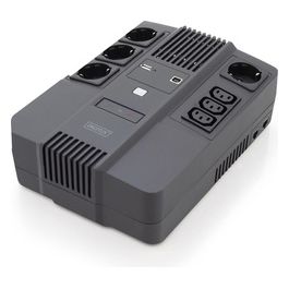 gruppo di continuità 600 va/360 watt 4 prese schuko, 3 iec c13 usb, rj45