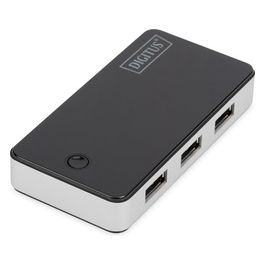 Digitus Hub 4 Porte Usb 3.0 Con Alimentatore Nero