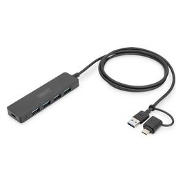 Digitus Hub USB 3.0 4 Porte Slim Line