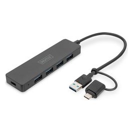 Digitus Hub Usb 3.0 4 Porte Slim Line