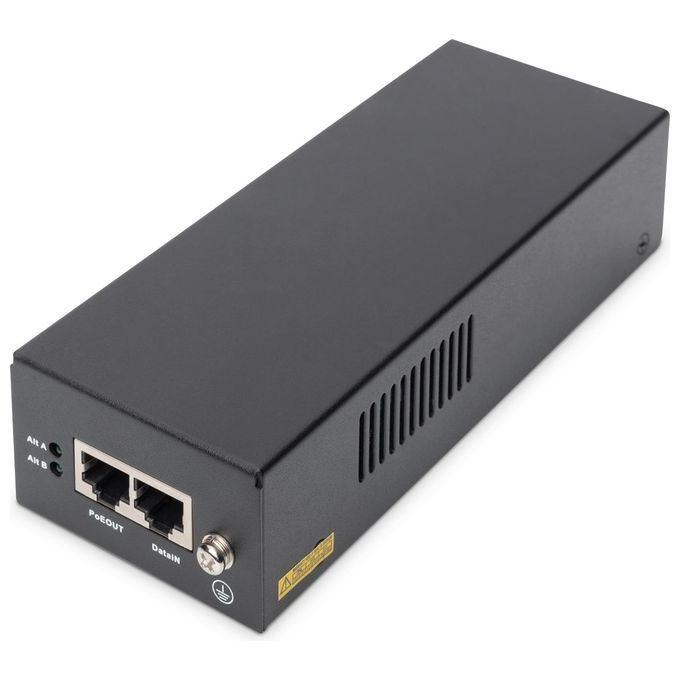 Digitus Iniettore Poe++ Ethernet Gigabit 802.3bt Power Pins 4-5(+) 7-8(-) E 3-6(+) 1-2(-) 85W