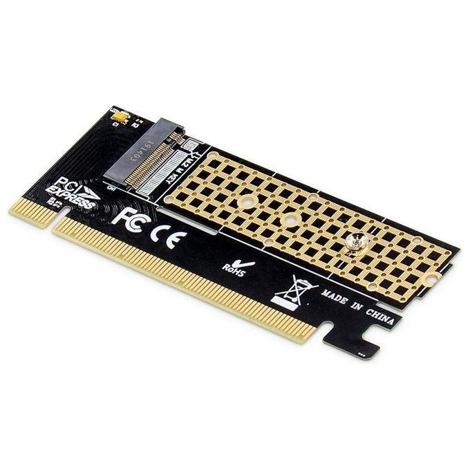 Digitus M.2 Nvme SSD Scheda Add-On PciExpress da 16 Supporta Key M Dimensioni 80/60/42 e 30mm