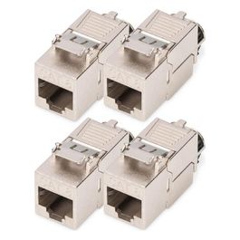 Modulo Keystone Cat 8.i Schermato Attacco di Montaggio Senza Attrezzi 4 Pezzi