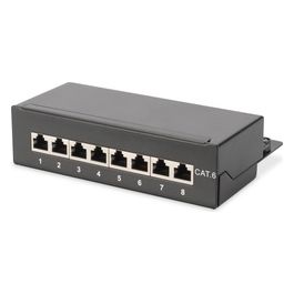pannello 8 porte schermate da desktop per reti categoria 6