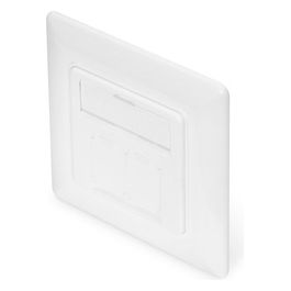 Pannello Frontale per Cassetta 80x80 per 2 Keystone Jack