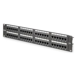 pannello patch 19'' non schermato utp 48 porte 8 poli rj45 per reti categoria 6 - 2 unita'