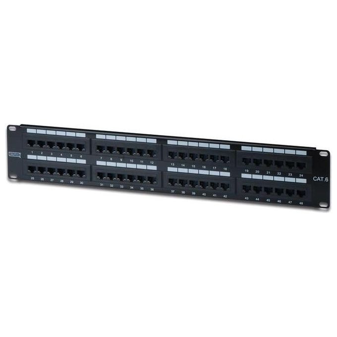Digitus pannello patch 19'' non schermato utp 48 porte 8 poli rj45 per reti categoria 6 - 2 unita'
