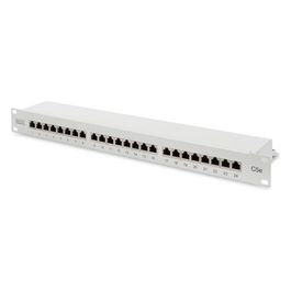 pannello patch 19'' schermato 24 porte 8 poli rj45 per reti categoria 5e - 1 unita'