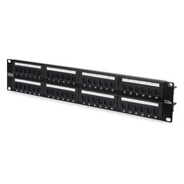pannello patch 19'' non schermato utp 48 porte 8 poli rj45 per reti categoria 5e - 2 unita'