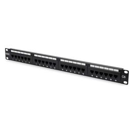 pannello patch 19'' non schermato utp 24 porte 8 poli rj45 per reti categoria 6 - 1 unita'