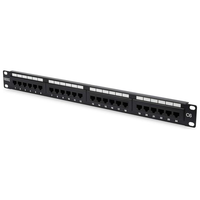 Digitus pannello patch 19'' non schermato utp 24 porte 8 poli rj45 per reti categoria 6 - 1 unita'