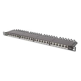 pannello patch 24 porte cat6a 0,5 unita' schermato